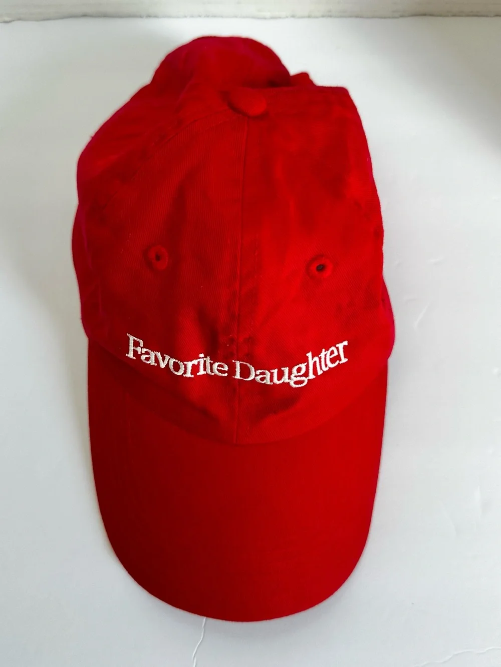 Favorite Daughter Women’s Red & White Nobody Wants This Adjustable Baseball Cap